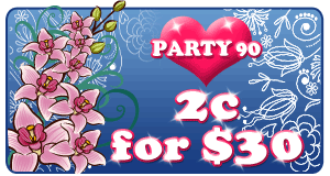 2c for $30 games in Party 90