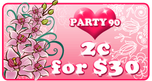 2c for $30 games in Party 90