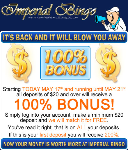 100% Deposit Bonus on ALL Deposits