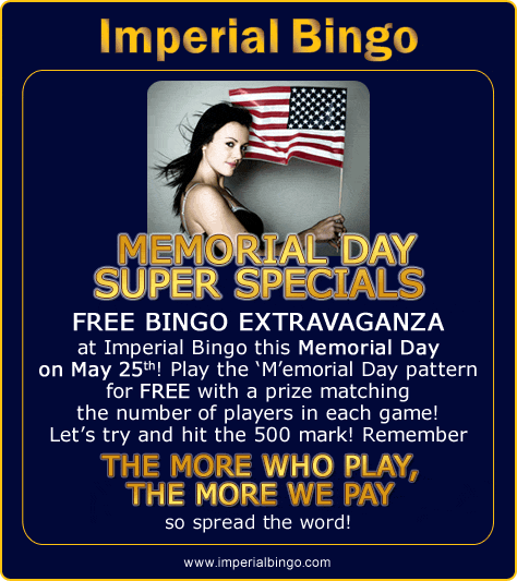 Memorial Day Specials